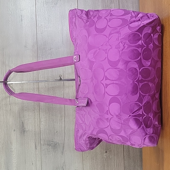 Coach Bags Coach F7736 Nylon Getaway Signature Large Packable Weekender Travel Bag Tote